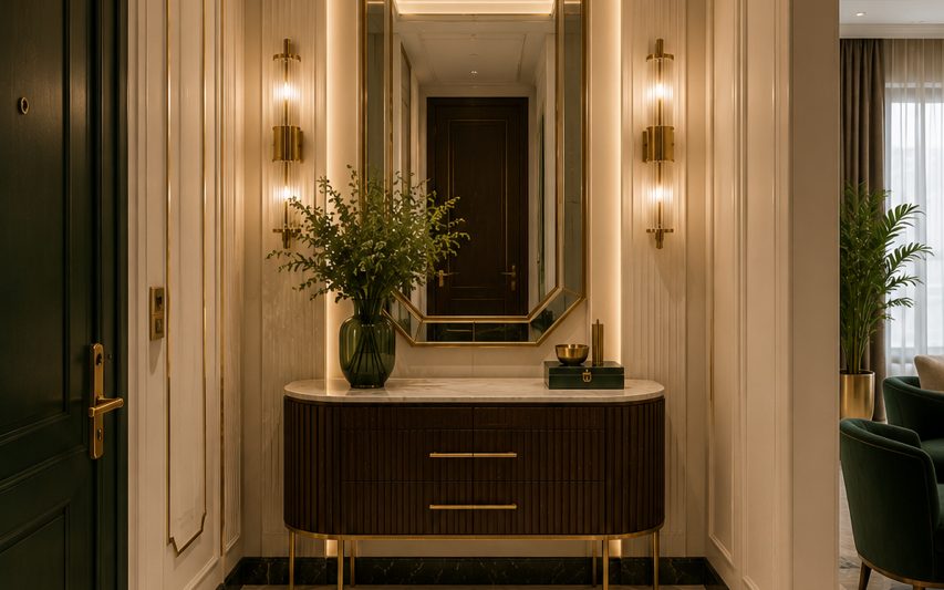 Hallway / Entrata - Art-Deco elegant luxury interior design