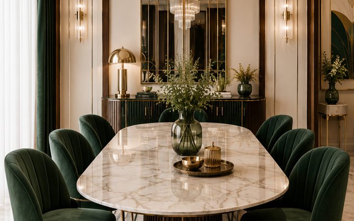 Dining / Sala Pranzo - Art-Deco - Glamorous - Interior Design