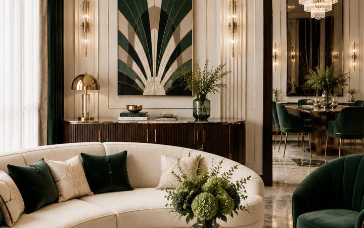 Living Room / Soggiorno - Art-Deco - Glamorous - Interior Design