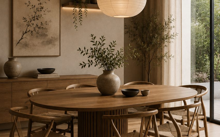 Dining / Pranzo - Japandi interior design