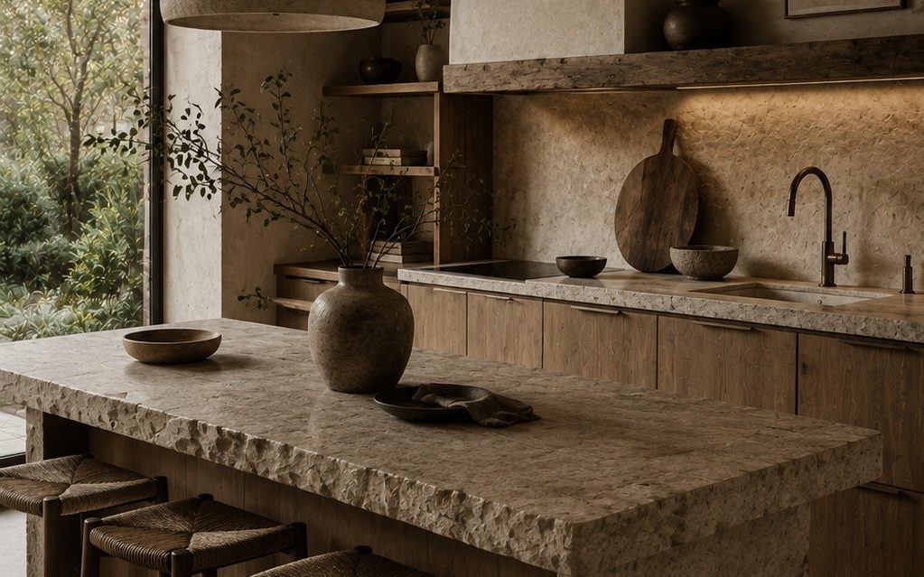 Kitchen / Cucina Wabi-Sabi natural materials interior design